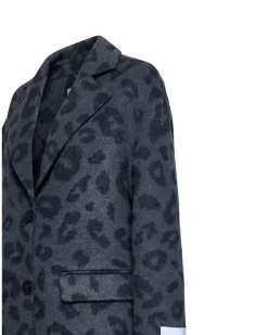 Animal print coat