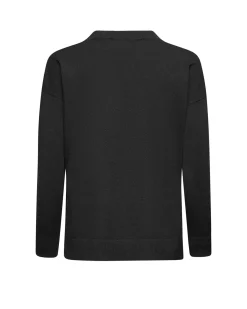 Asymmetrical V-neck sweater