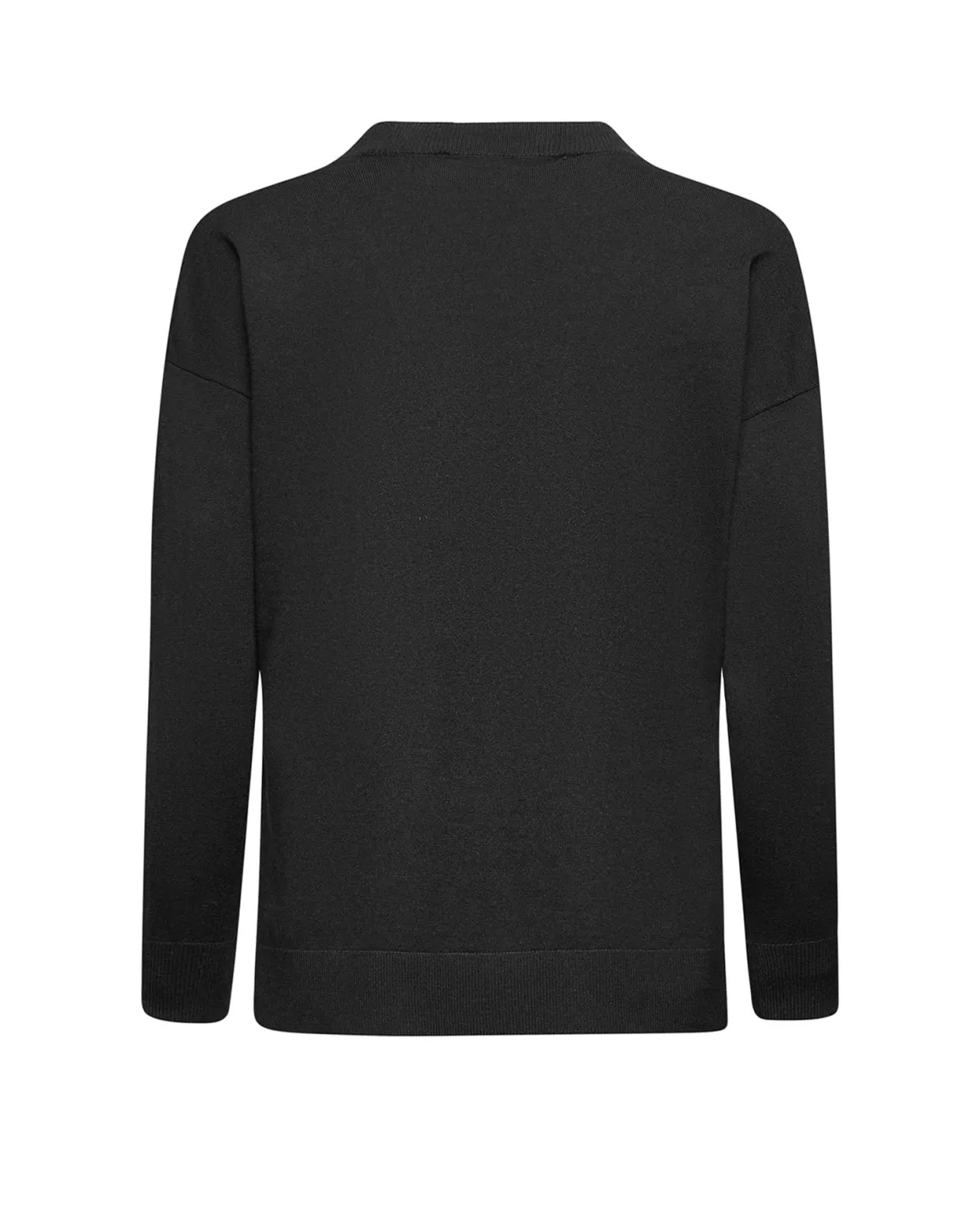 Asymmetrical V-neck sweater