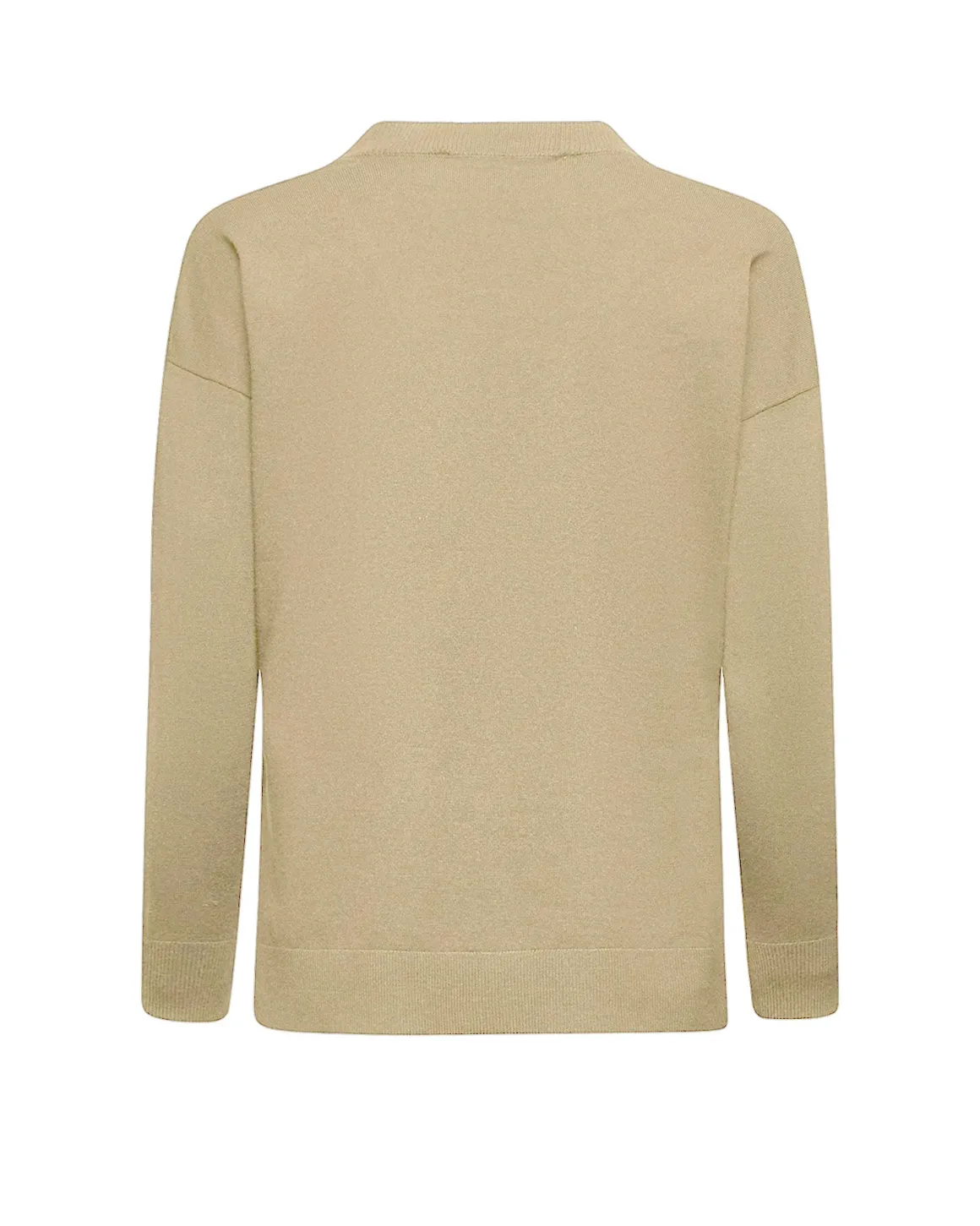 Asymmetrical V-neck sweater