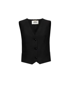 Basic single-breasted tailored vest