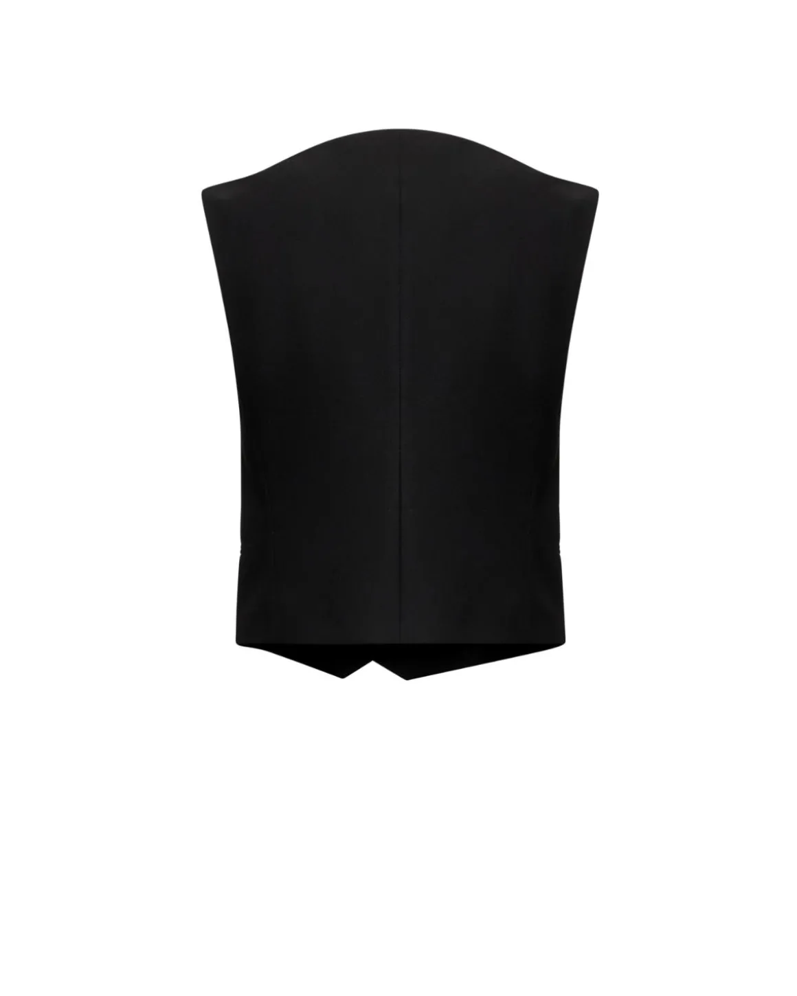 Basic single-breasted tailored vest