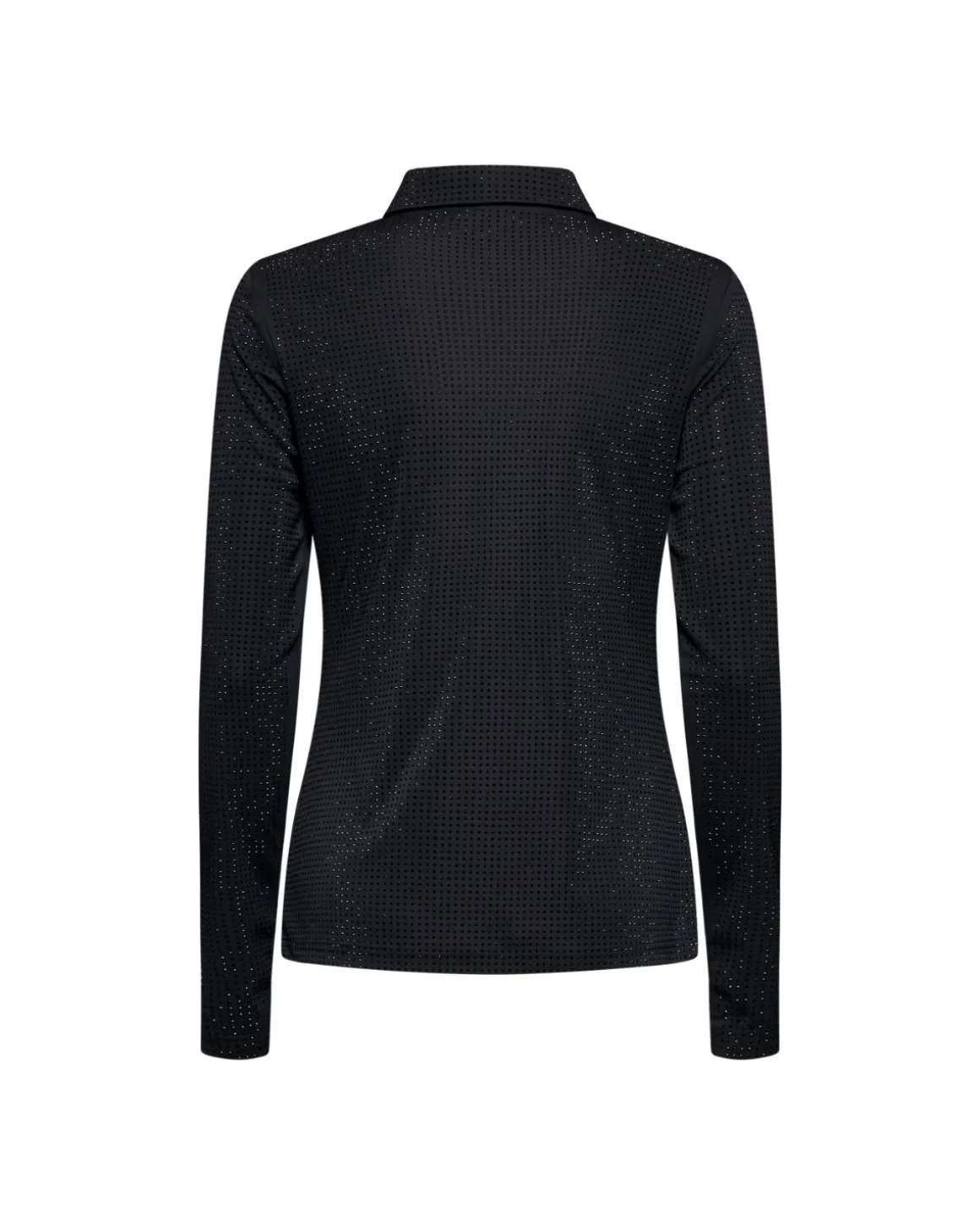 Black shirt with shiny workmanship