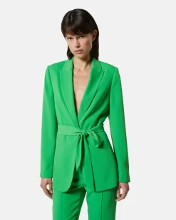 Blazer with belt in life