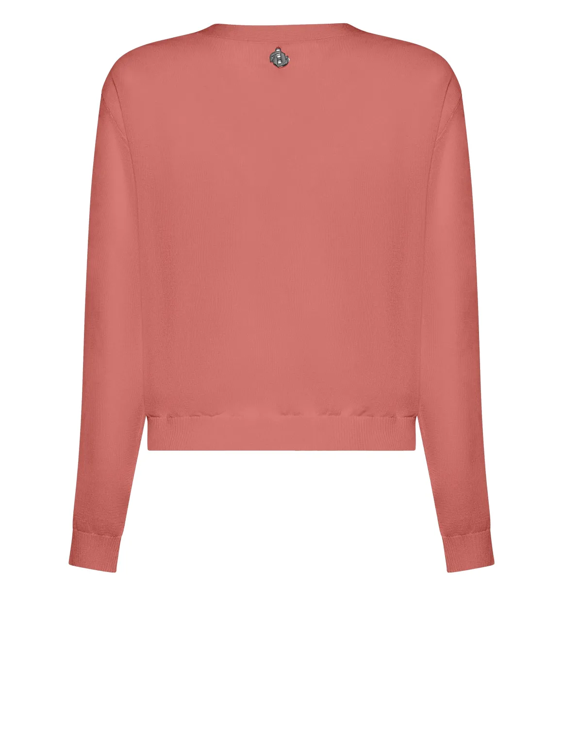 Cardigan with v-neck and front closure