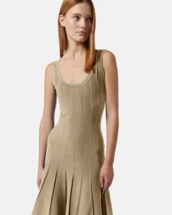 Cibuine jersey flared dress