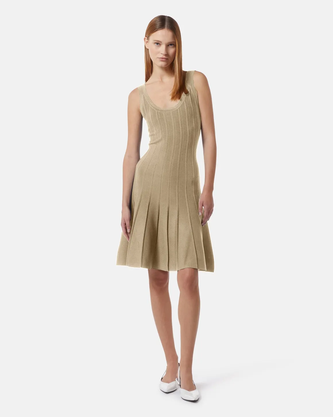 Cibuine jersey flared dress