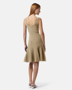 Cibuine jersey flared dress