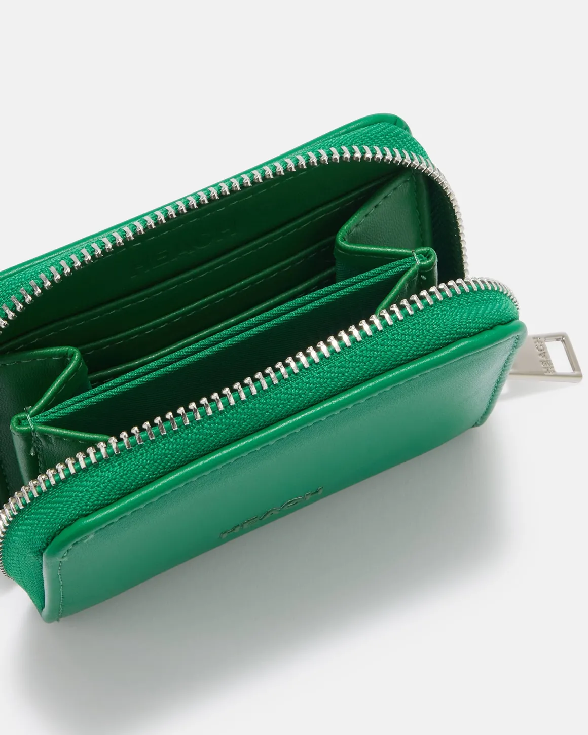 Compact leather wallet