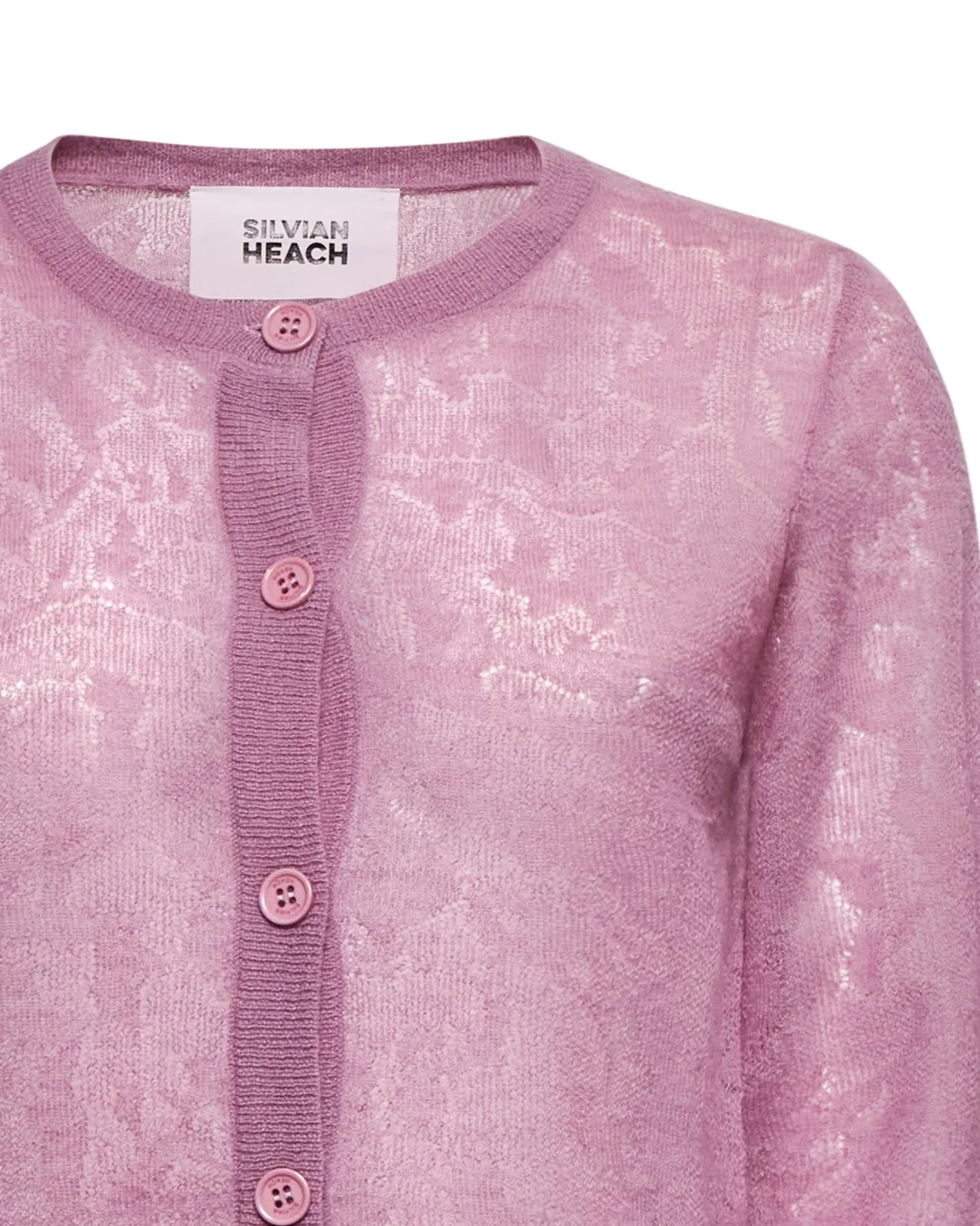 Crew neck cardigan