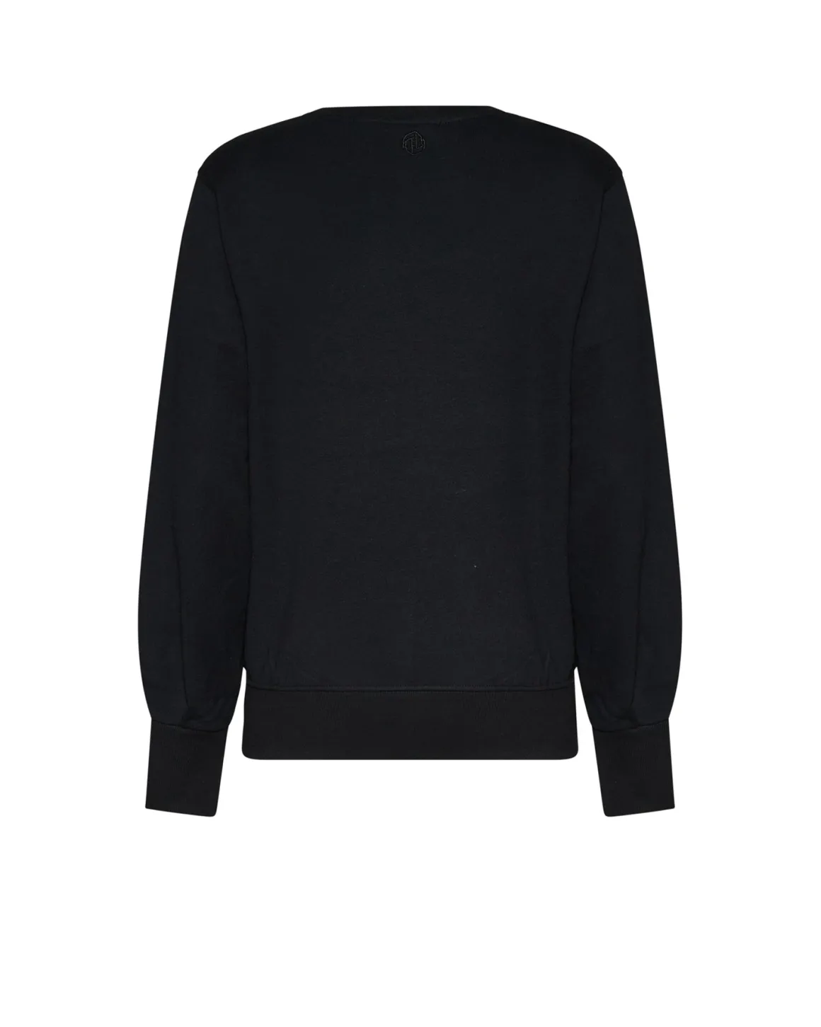 Crew-neck sweatshirt with floral motif
