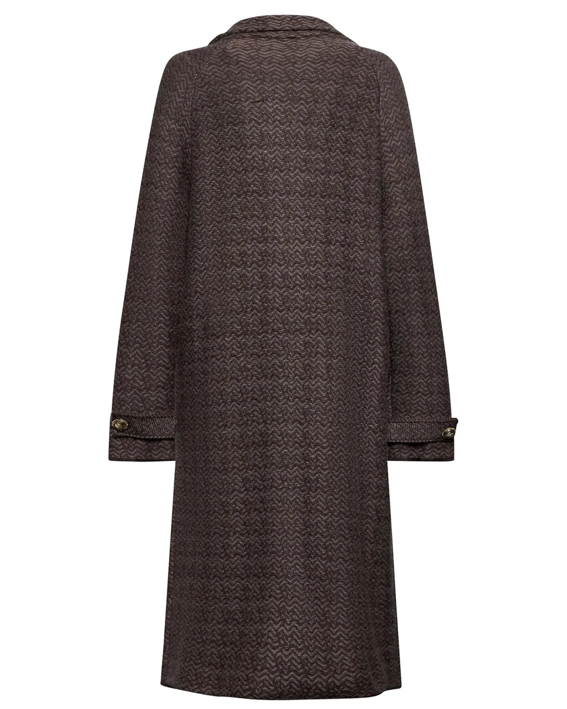 Double-breasted coat with decorative buttons