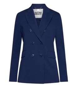 Double-breasted jacket with classic lapels and refined details