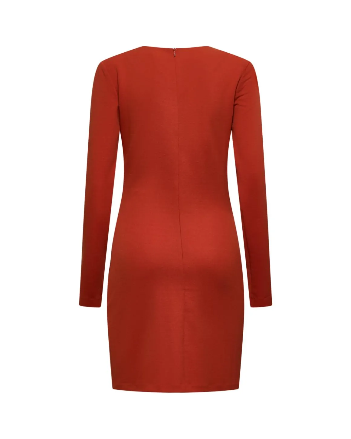 Draped dress with long sleeves