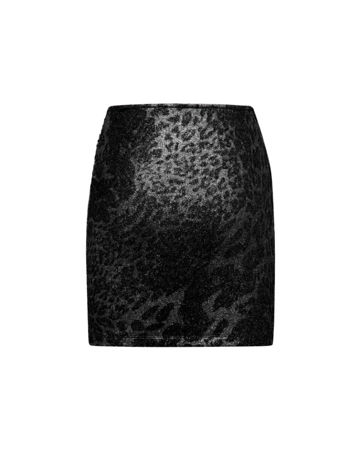 Draped mini skirt with animal print