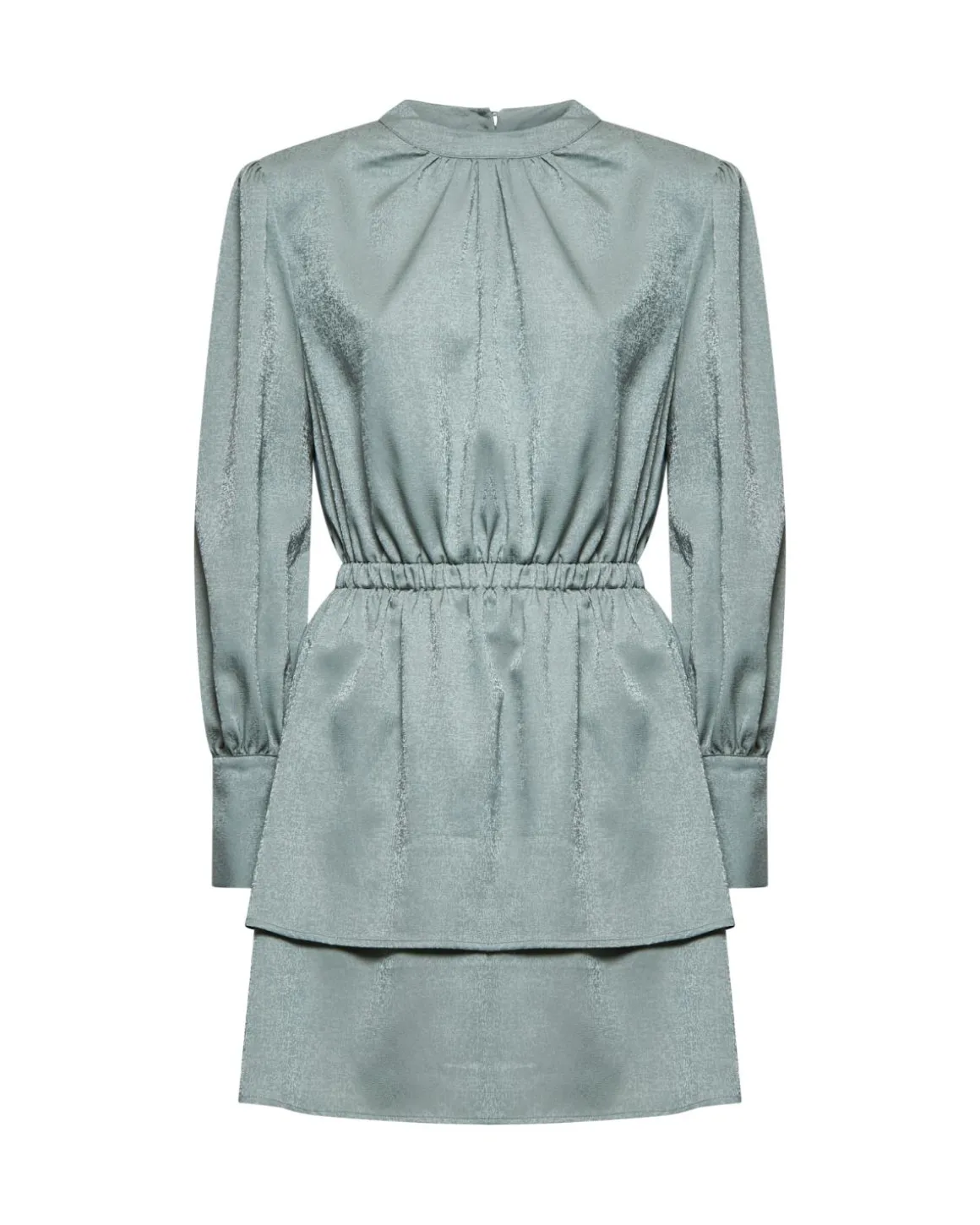 Dress with gathered waist
