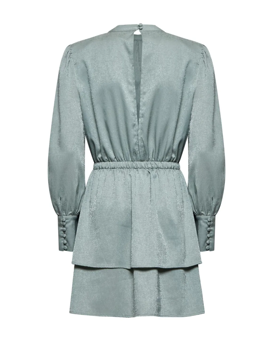 Dress with gathered waist