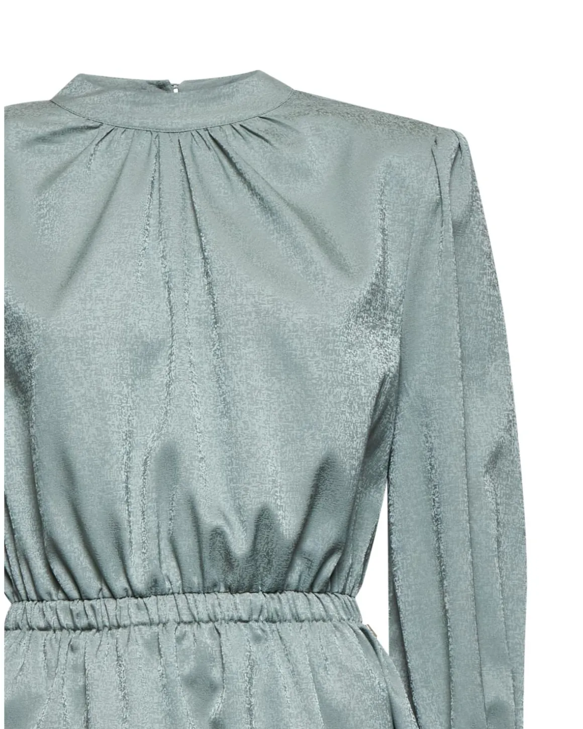 Dress with gathered waist