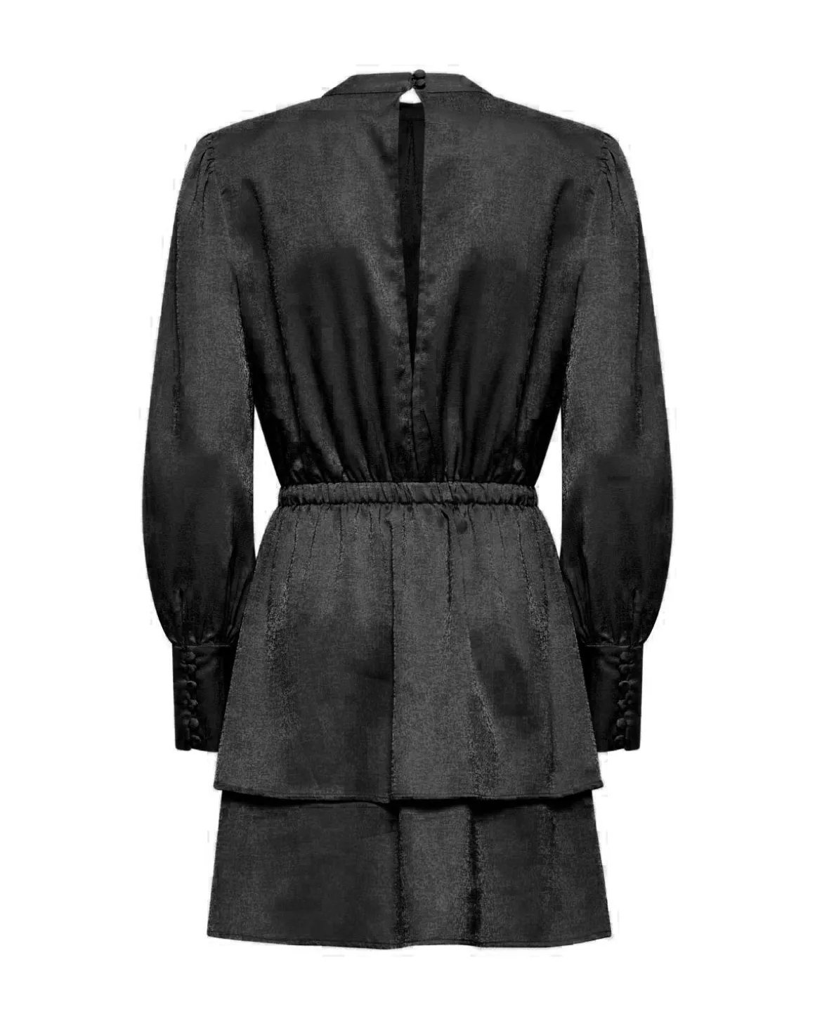 Dress with gathered waist