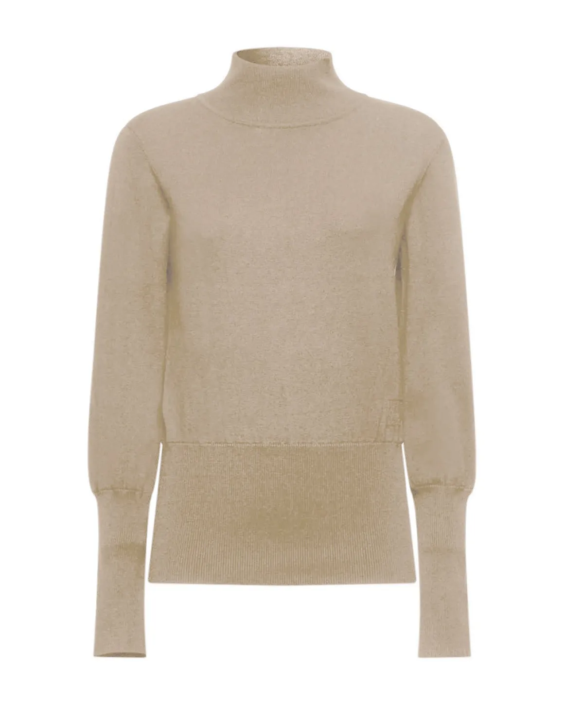 Fitted turtleneck sweater
