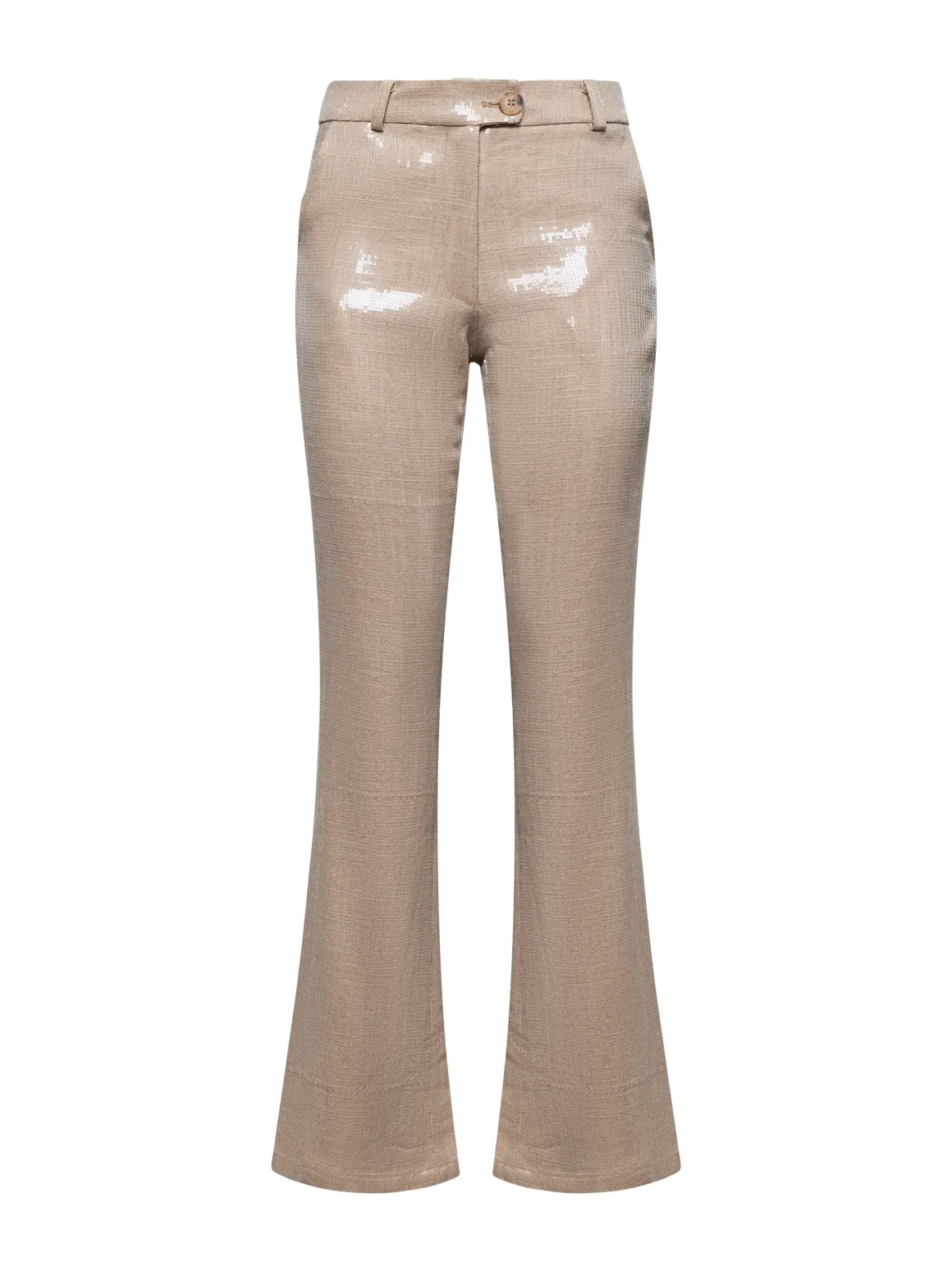 Flag pants with sequins