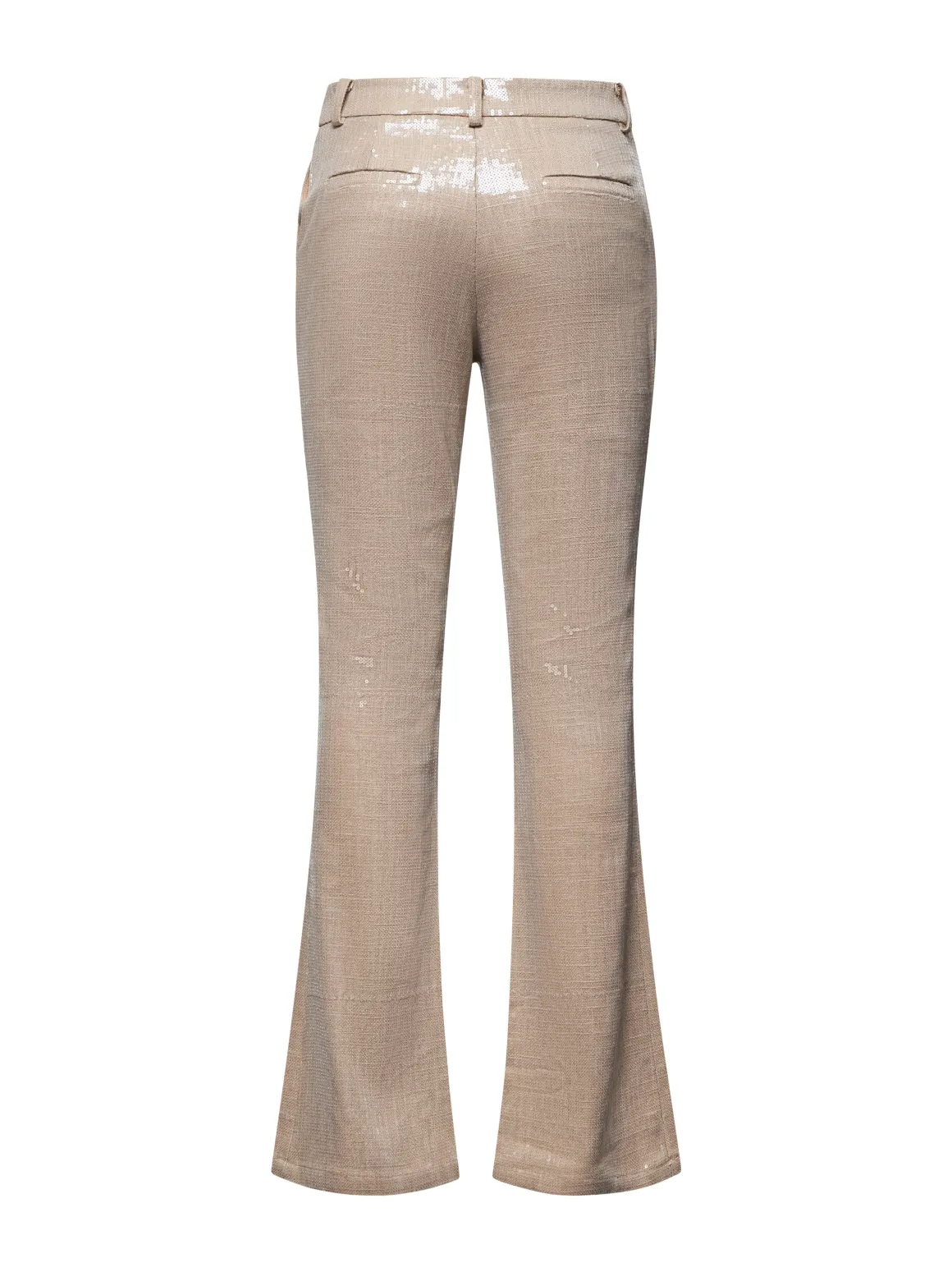 Flag pants with sequins