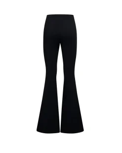 Flared trousers with wide leg