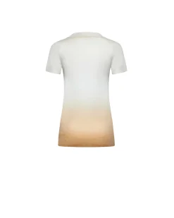 Gradient T-shirt with neck detail