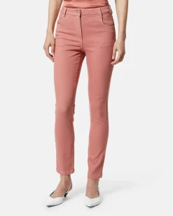 High -waisted skinny jeans