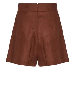 High-waisted shorts with tailored pleats