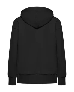 Hoodie with embossed logo