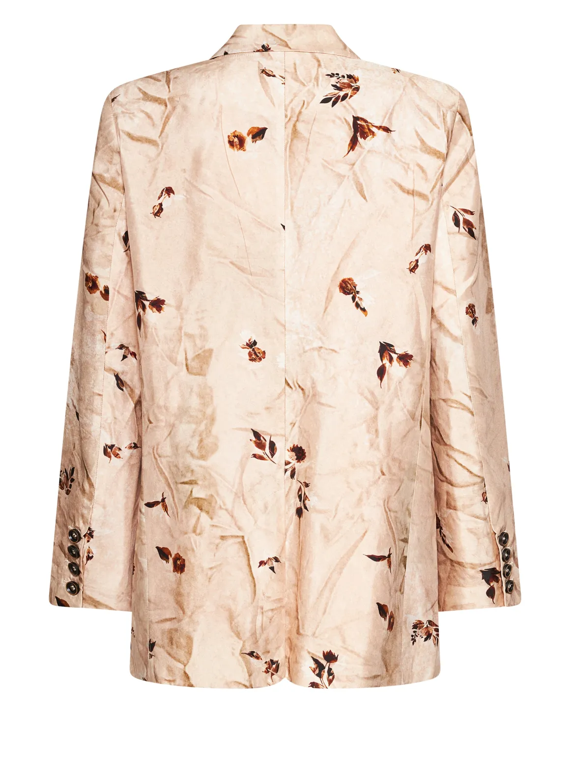 Jacket with Classic Lapels and Decorative Pattern