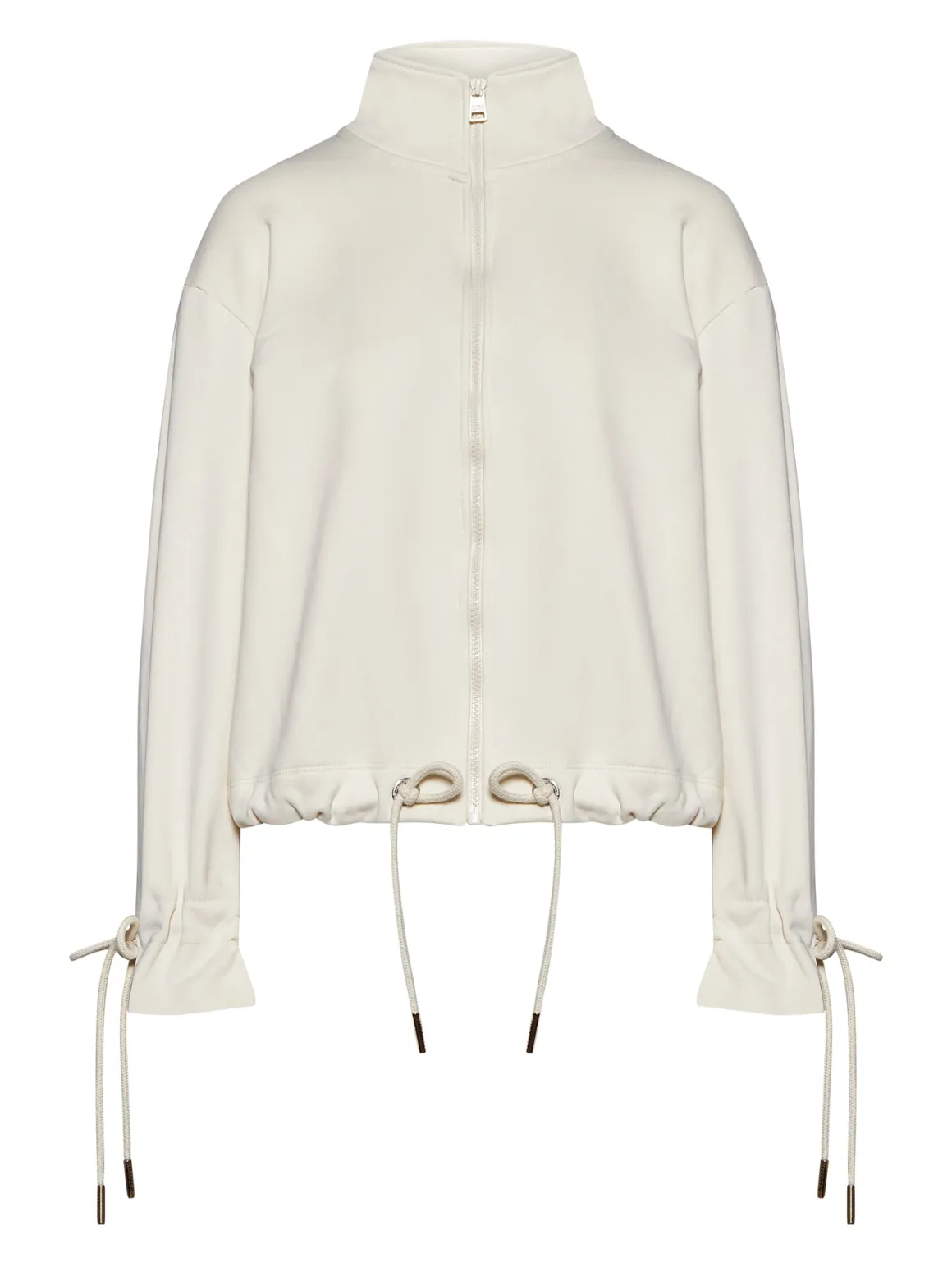 Jacket with zip and adjustable details