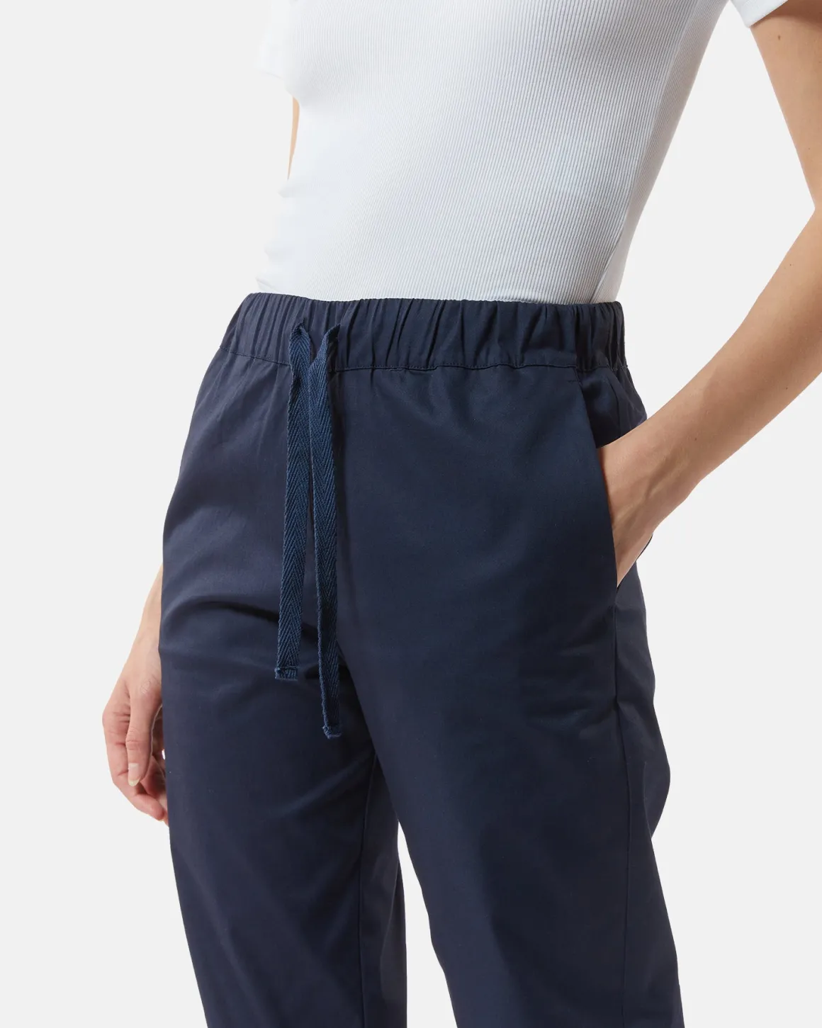 Jogger pants in light fabric
