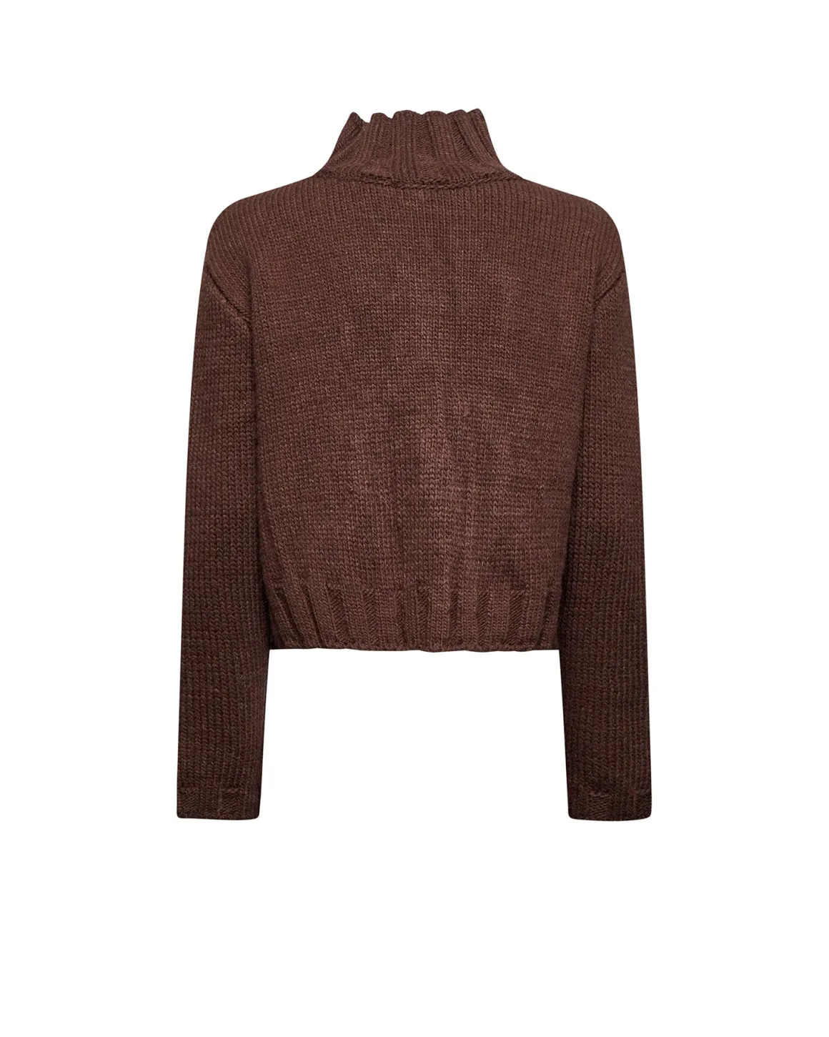 Knitted sweater with woven workmanship