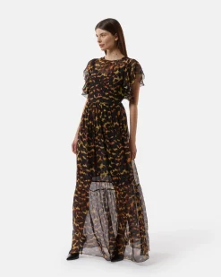 Leoparddato long dress