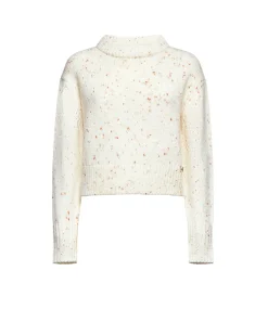 Light sweater with contrasting micro details