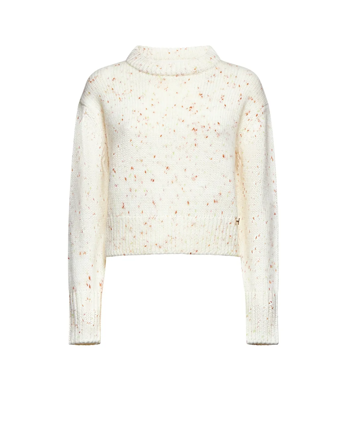Light sweater with contrasting micro details