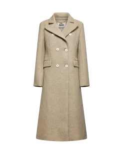 Long double-breasted coat