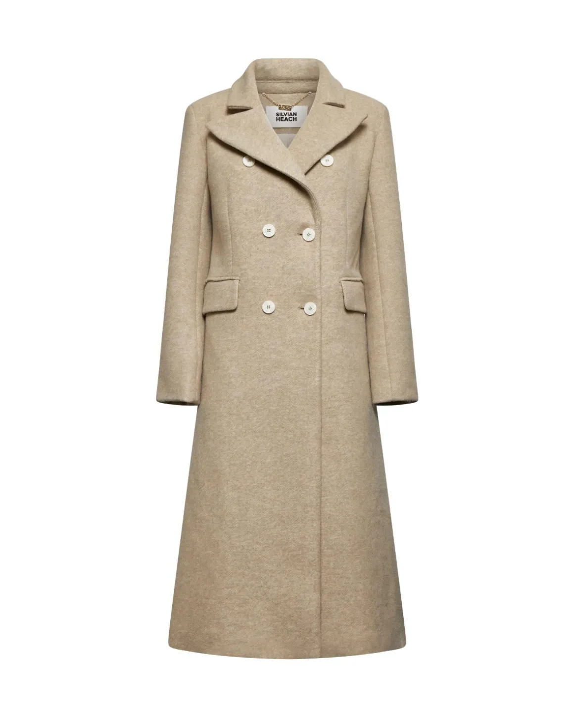 Long double-breasted coat