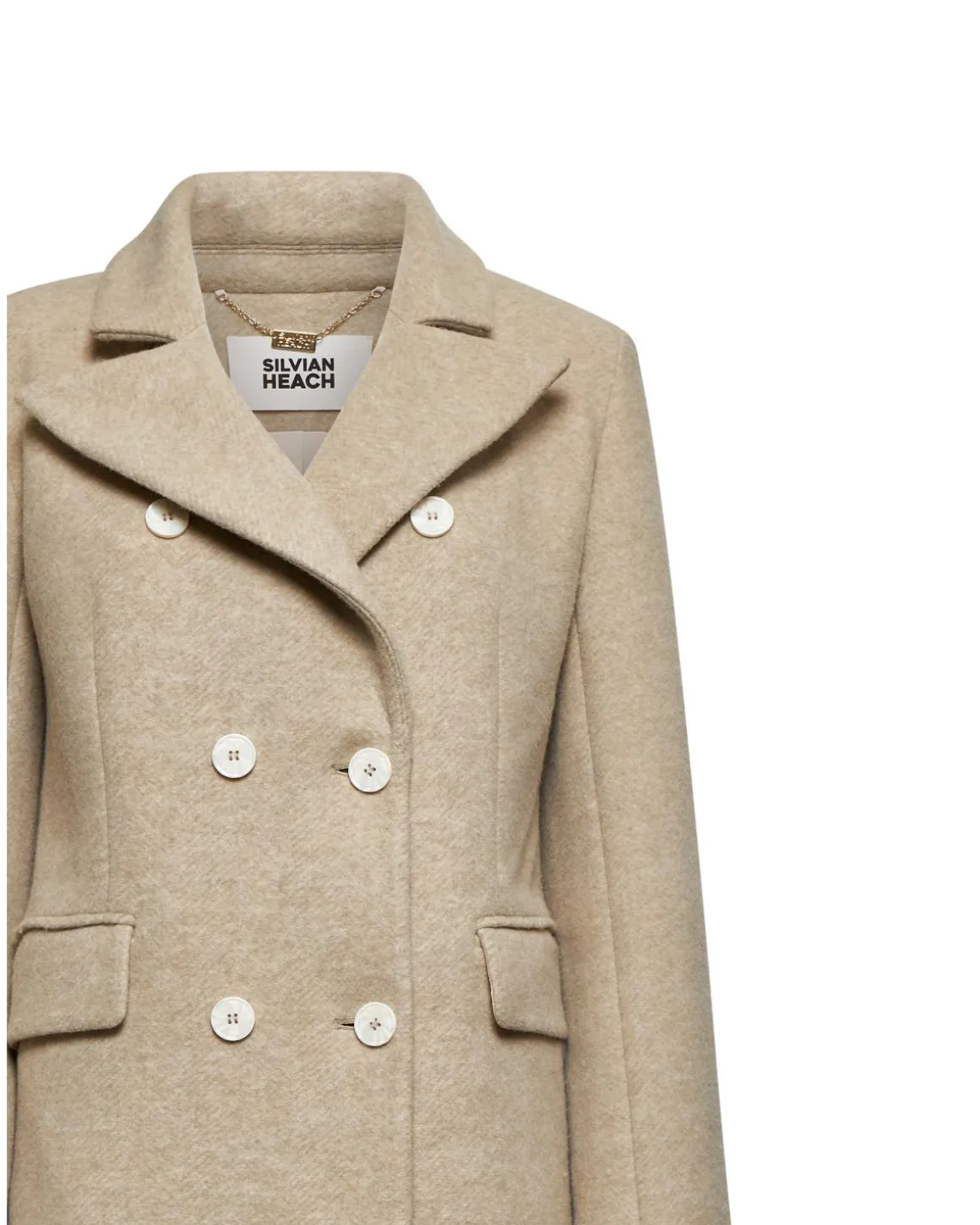 Long double-breasted coat