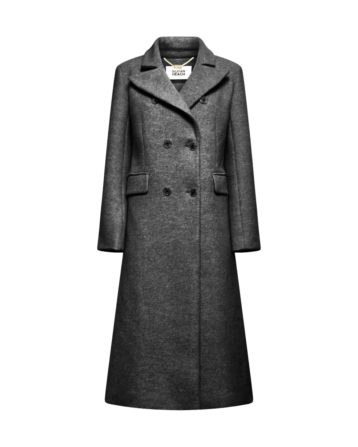 Long double-breasted coat