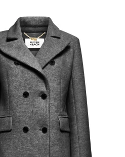 Long double-breasted coat
