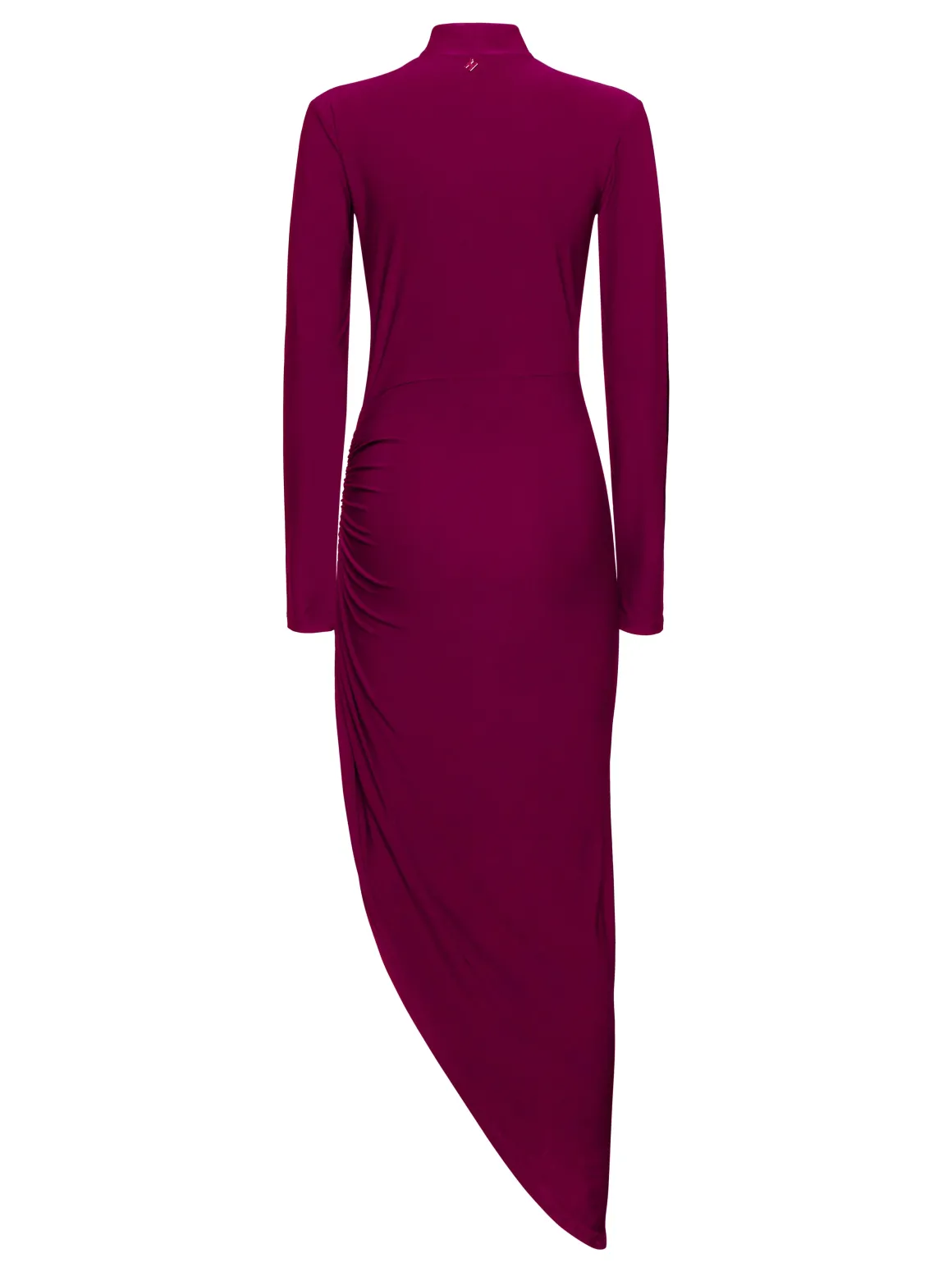 Long dress with asymmetrical drape