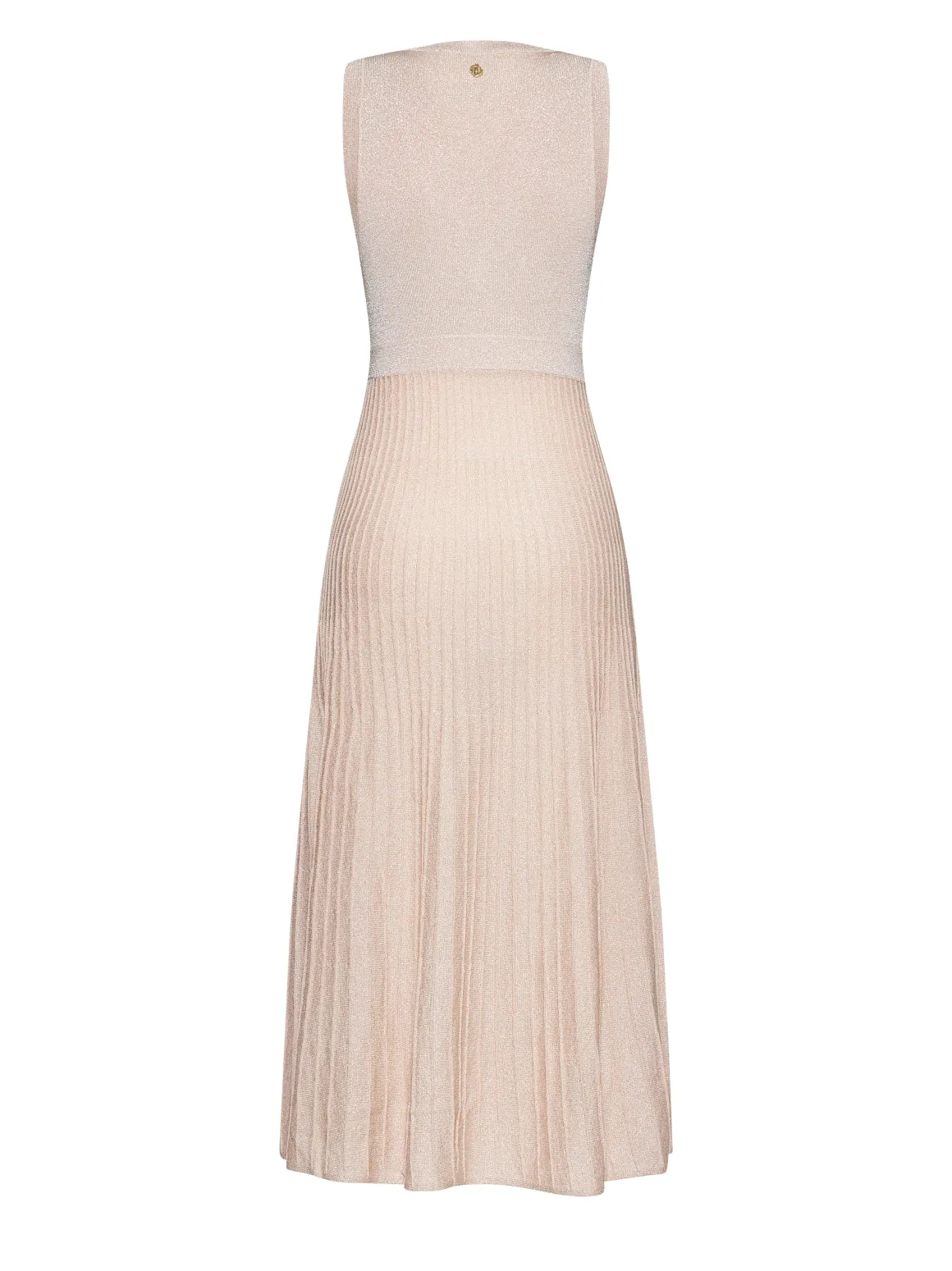 Long dress with striped pattern and essential design