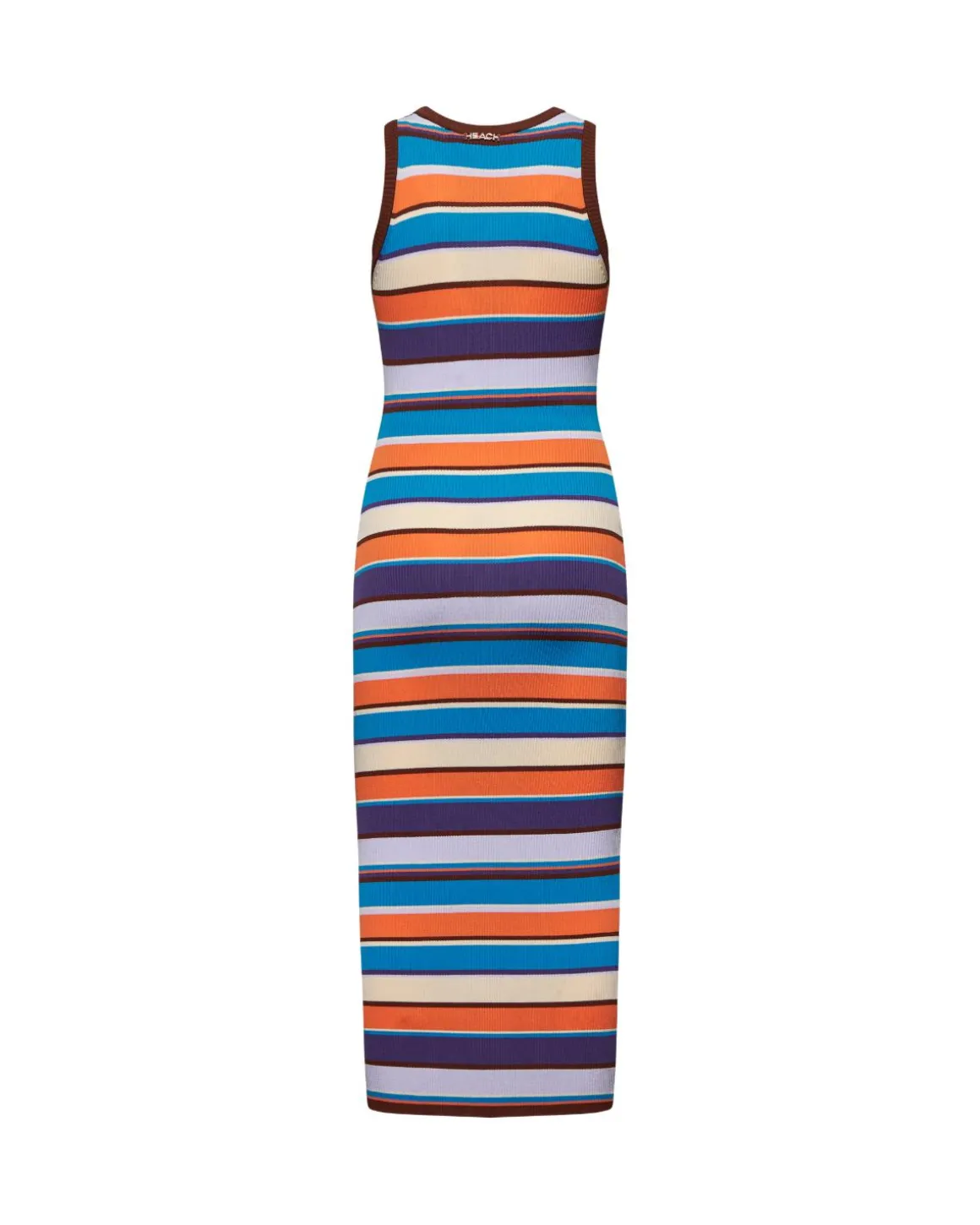 Long multicolored striped dress