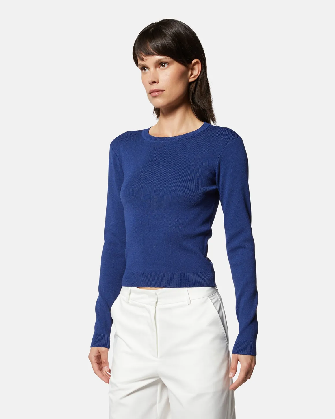 Long sleeve sweater in thin knit