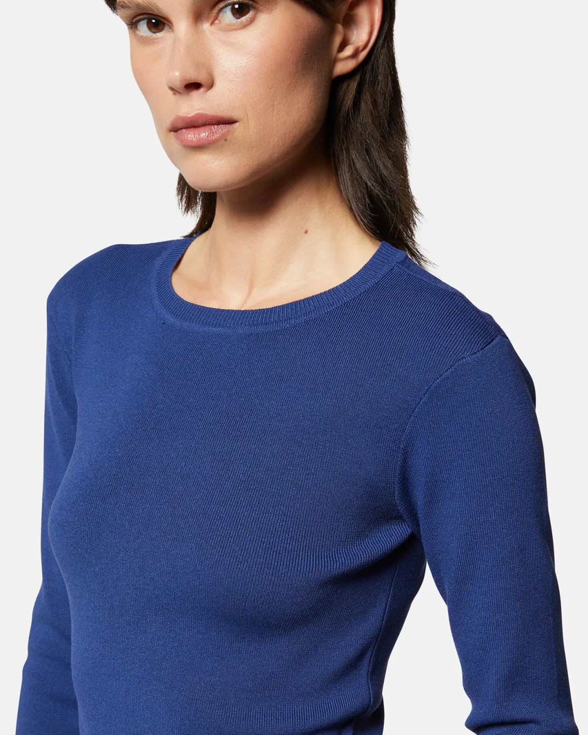 Long sleeve sweater in thin knit