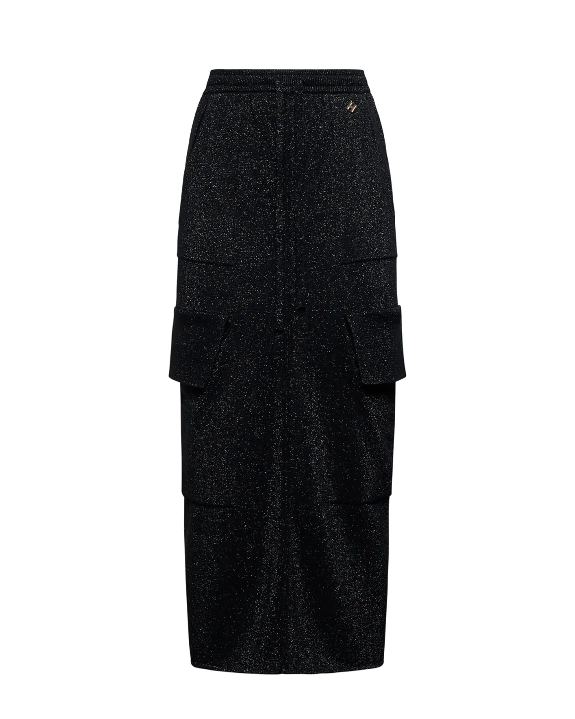 Longuette skirt with cargo pockets