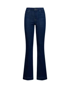 Medium wash flared jeans